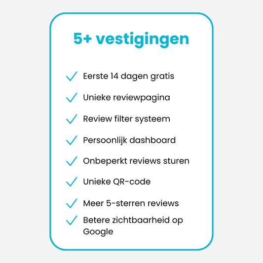 5+ vestigingen